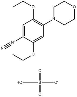 2,5-二乙氧基-4-(4-嗎啉基)重氮苯硫酸鹽 結(jié)構(gòu)式