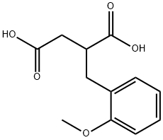 2-[(2-methoxyphenyl)methyl]butanedioic acid Struktur