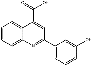 2-(3-hydroxyphenyl)quinoline-4-carboxylic acid Struktur