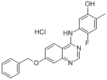 5-((7-BENZYLOXYQUINAZOLIN-4-YL)AMINO)-4-FLUORO-2-METHYLPHENOL HYDROCHLORIDE