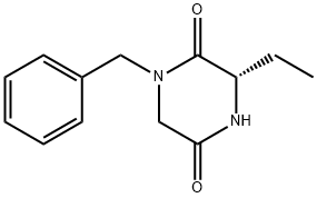 1-BENZYL-3(S)-ETHYL-PIPERAZINE-2,5-DIONE Struktur