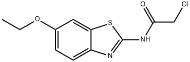 2-氯-N-(6-乙氧基-苯并噻唑-2-基)-乙酰胺 結構式