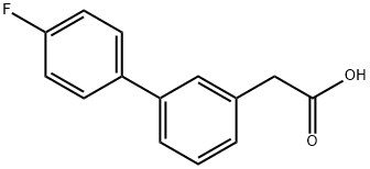 3-BIPHENYL-4'-FLUORO-ACETIC ACID Struktur