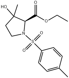 ethyl 3-hydroxy-3-methyl-1-tosylpyrrolidine-2-carboxylate