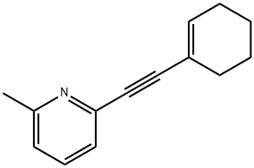 2-(1-CYCLOHEXEN-1-YLETHYNYL)-6-METHYLPYRIDINE 結(jié)構(gòu)式