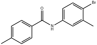 N-(4-bromo-3-methylphenyl)-4-methylbenzamide Struktur