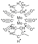 DI[(METHYLCYCLOPENTADIENYL)MOLYBDENUM TRICARBONYL] Structure