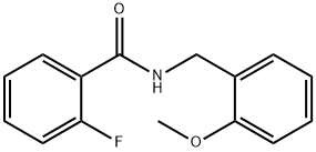 2-Fluoro-N-(2-Methoxybenzyl)benzaMide, 97% Struktur