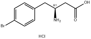 (S)-3-氨基-4-(4-溴苯基)丁酸鹽酸鹽 結(jié)構(gòu)式