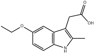 2-(5-ethoxy-2-methyl-1H-indol-3-yl)acetic acid Struktur