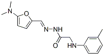 Glycine,  N-(3-methylphenyl)-,  [[5-(dimethylamino)-2-furanyl]methylene]hydrazide  (9CI) Struktur