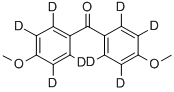 4,4'-DIMETHOXYBENZOPHENONE-D8 結構式