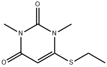 6-(Ethylthio)-1,3-dimethyluracil Struktur