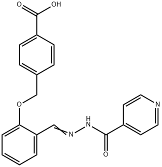 (E)-4 - ((2 - ((2-異煙?；鶃嗠禄?甲基)苯氧基)甲基)苯甲酸 結構式