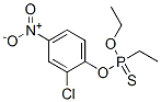 Ethylphosphonothioic acid O-(2-chloro-4-nitrophenyl)O-ethyl ester Struktur