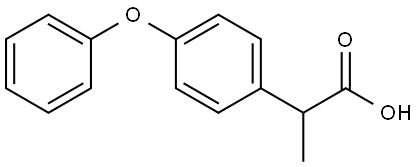 2-(4-Phenoxyphenyl)propionic acid Struktur