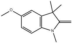 5-methoxy-1,3,3-trimethyl-2-methyleneindoline Struktur