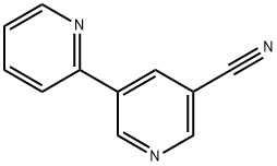 5-(pyridin-2-yl)pyridine-3-carbonitrile Struktur