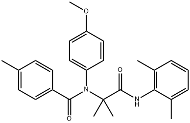 Benzamide, N-[2-[(2,6-dimethylphenyl)amino]-1,1-dimethyl-2-oxoethyl]-N-(4-methoxyphenyl)-4-methyl- (9CI) Struktur