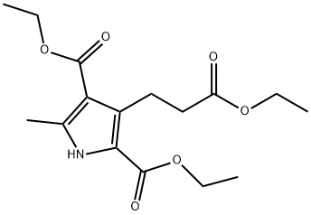 3-(2-ETHOXYCARBONYL-ETHYL)-5-METHYL-1H-PYRROLE-2,4-DICARBOXYLIC ACID DIETHYL ESTER Struktur