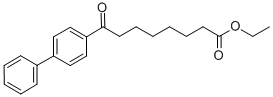 8-(4-ビフェニル)-8-オキソオクタン酸エチル 化學(xué)構(gòu)造式