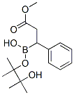 2-Methoxycarbonyl-1-phenylethylboronic acid pinacol ester Struktur