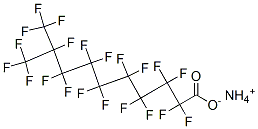 甲醇中癸酸,2,2,3,3,4,4,5,5,6,6,7,7,8,8,9,10,10,10-十八氟-9(三氟甲基)-銨鹽 結(jié)構(gòu)式