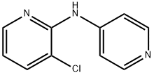 3-chloro-N-pyridin-4-ylpyridin-2-amine Struktur