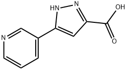 5-(吡啶-3-基)-1H-吡唑-3-羧酸 結(jié)構(gòu)式