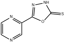5-pyrazinyl-1,3,4-oxadiazole-2-thione 結(jié)構(gòu)式