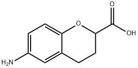 2H-1-BENZOPYRAN-2-CARBOXYLIC ACID, 6-AMINO-3,4-DIHYDRO- Struktur