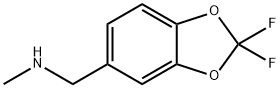 N-甲基-2,2-二氟-1,3-苯并二惡茂-5-甲胺 結(jié)構(gòu)式