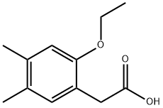 Benzeneacetic acid, 2-ethoxy-4,5-dimethyl- (9CI) Struktur
