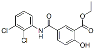 ethyl 5-[(2,3-dichlorophenyl)carbamoyl]-2-hydroxy-benzoate Struktur