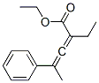 2-Ethyl-4-phenyl-2,3-pentadienoic acid ethyl ester Struktur