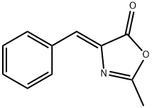 (4Z)-2-Methyl-4-(phenylmethylidene)-4,5-dihydro-1,3-oxazol-5-one Struktur