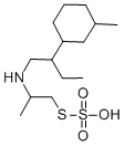 2-((2-(3-Methylcyclohexyl)butyl)amino)propanethiol, hydrogen sulfate ( ester) Struktur