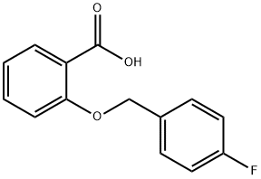 2-(4-FLUORO-BENZYLOXY)-BENZOIC ACID Struktur