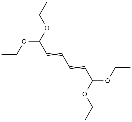 1,1,6,6-tetraethoxyhexa-2,4-diene  Struktur