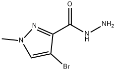 吡唑-3-卡巴肼,4-溴-1-甲基- 結(jié)構(gòu)式
