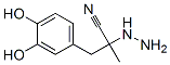 Benzenepropanenitrile, alpha-hydrazino-3,4-dihydroxy-alpha-methyl- (9CI) Struktur