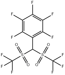 1-[雙(三氟甲烷磺酰基)甲基]-2,3,4,5,6-五氟苯 結(jié)構(gòu)式