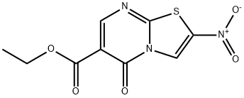 ethyl 8-nitro-2-oxo-7-thia-1,5-diazabicyclo[4.3.0]nona-3,5,8-triene-3- carboxylate Struktur