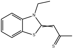 3-Ethyl-2-(2-thioxopropylidene)-2,3-dihydrobenzothiazole Struktur