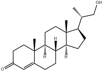 (20S)-21-羥基-20-甲基孕甾-4-烯-3-酮 結構式