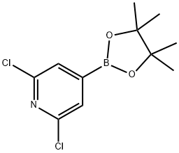 2,6-二氯吡啶-4-硼酸頻哪醇酯 結(jié)構(gòu)式
