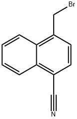 4-(BROMOMETHYL)NAPHTHALENE-1-CARBONITRILE Struktur