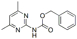 Carbamic acid, (4,6-dimethyl-2-pyrimidinyl)-, phenylmethyl ester (9CI) Structure