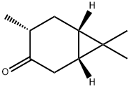 [1R-(1alpha,4beta,6beta)]-4,7,7-trimethylbicyclo[4.1.0]heptan-3-one  Struktur