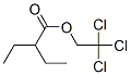 2-Ethylbutanoic acid 2,2,2-trichloroethyl ester Struktur